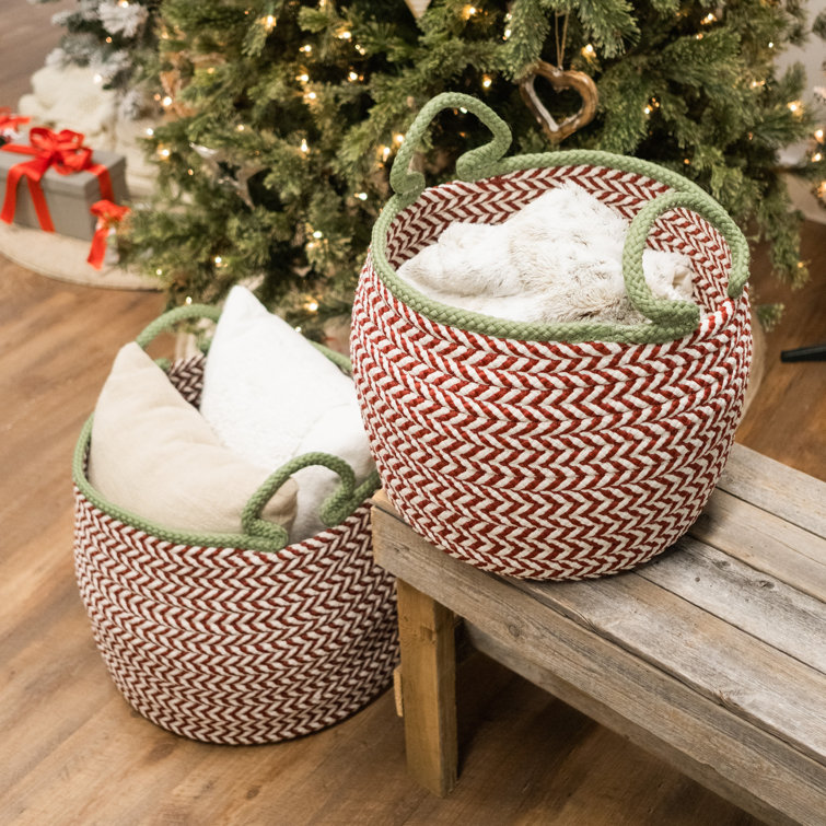 Large floor discount basket for blankets